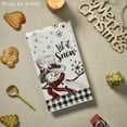 thumbnail image 4 of Buffalo Plaid Snowman Winter Kitchen Towels Dish Towels, 18x26 Inch Daily Seasonal Christmas Decoration Hand Towels Set of 2, 4 of 6
