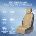 thumbnail image 6 of Paffenery Cooling and Heated Seat Cover Front Seat, 12V-24V Ventilated Cooling Car Seat Cushion, Cooled Seat Cover for Car SUV Truck Universal Fit, Fashion Beige, 6 of 20