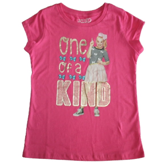 JoJo Siwa "One of a Kind" Pink Girls T-Shirt - size Med (10/12)