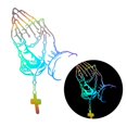 thumbnail image 4 of PVC Vehicle Decals Praying Hand & Rosary Sticker Car, Truck, Computer, Wall, Any Clean Smooth Surfaces XL, 4 of 4