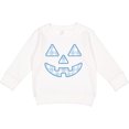 thumbnail image 2 of Inktastic Plaid Pumpkin Face Halloween Checkered Print Toddler Sweatshirt, 2 of 4