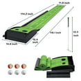 thumbnail image 6 of Golf Putting Green Mat, 9Ft Golf Putting Practice Mat with Putter and 6 Golf Balls, Indoor Putting Green with Auto Ball Return for Home Office Backyard Indoor Outdoor Use, 6 of 7