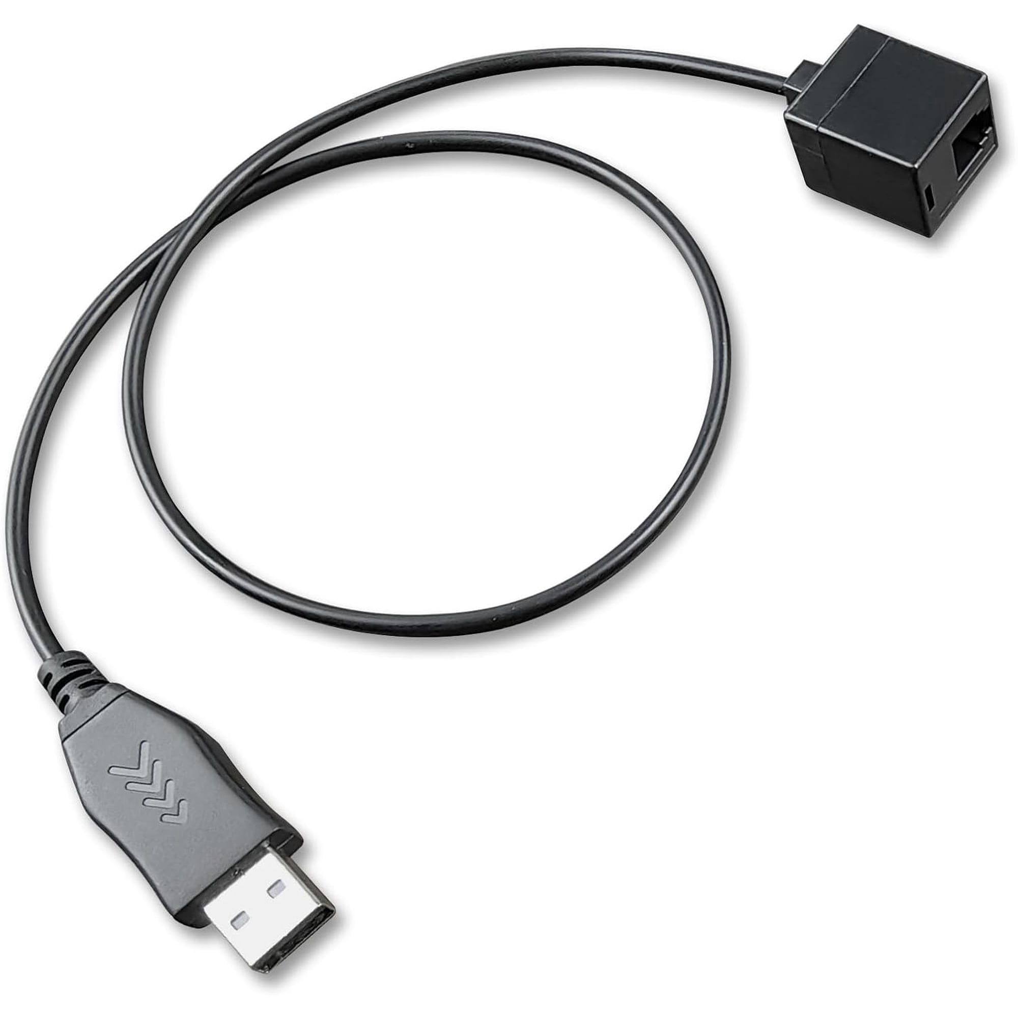 USB to RJ9 Headset Adapter, USB Male to Phone Jack Female Adapter Cord Compatible with U10P RJ9 Plug Wired Headsets or Plantronics Jabra Sennheiser Wireless DECT Headphones to Computer Laptop PC Mac