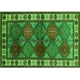 thumbnail image 1 of Ahgly Company Indoor Rectangle Oriental Green Industrial Area Rugs, 8' x 12', 1 of 4