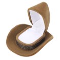 thumbnail image 1 of M Buder Almacenamiento Portátil de Joyas en Forma de Sombrero Caja de Regalo para Anillos y Aretes Multifuncional Organizador de Viaje Elegante de Flocado 6.8 cm / 2.68 inches, 1 of 9