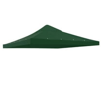 Yescom 10x10Ft Gazebo Top Replacement for beach cabanas for 1 Tier Outdoor Canopy Cover Patio Garden Yard Party Green