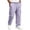 Light Purple, variant on Men's and Big Men's Baggy Sweatpants Open Bottom Cotton Blend Joggers Drawstring Elastic Waist Athletic Workout Casual Cargo Pants