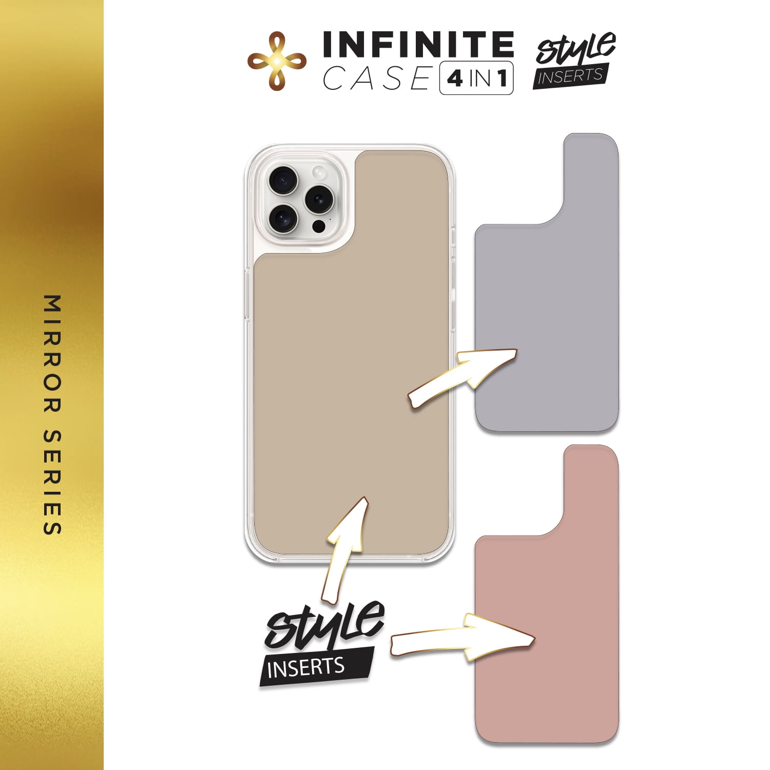 Liquipel Back Cover Cell Phone Case for iPhone 14 Pro, Mirror