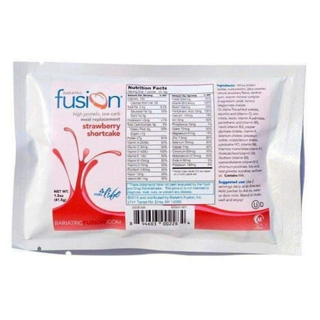 Bariatric Fusion Meal Replacement Single Serving Packet - Strawberry