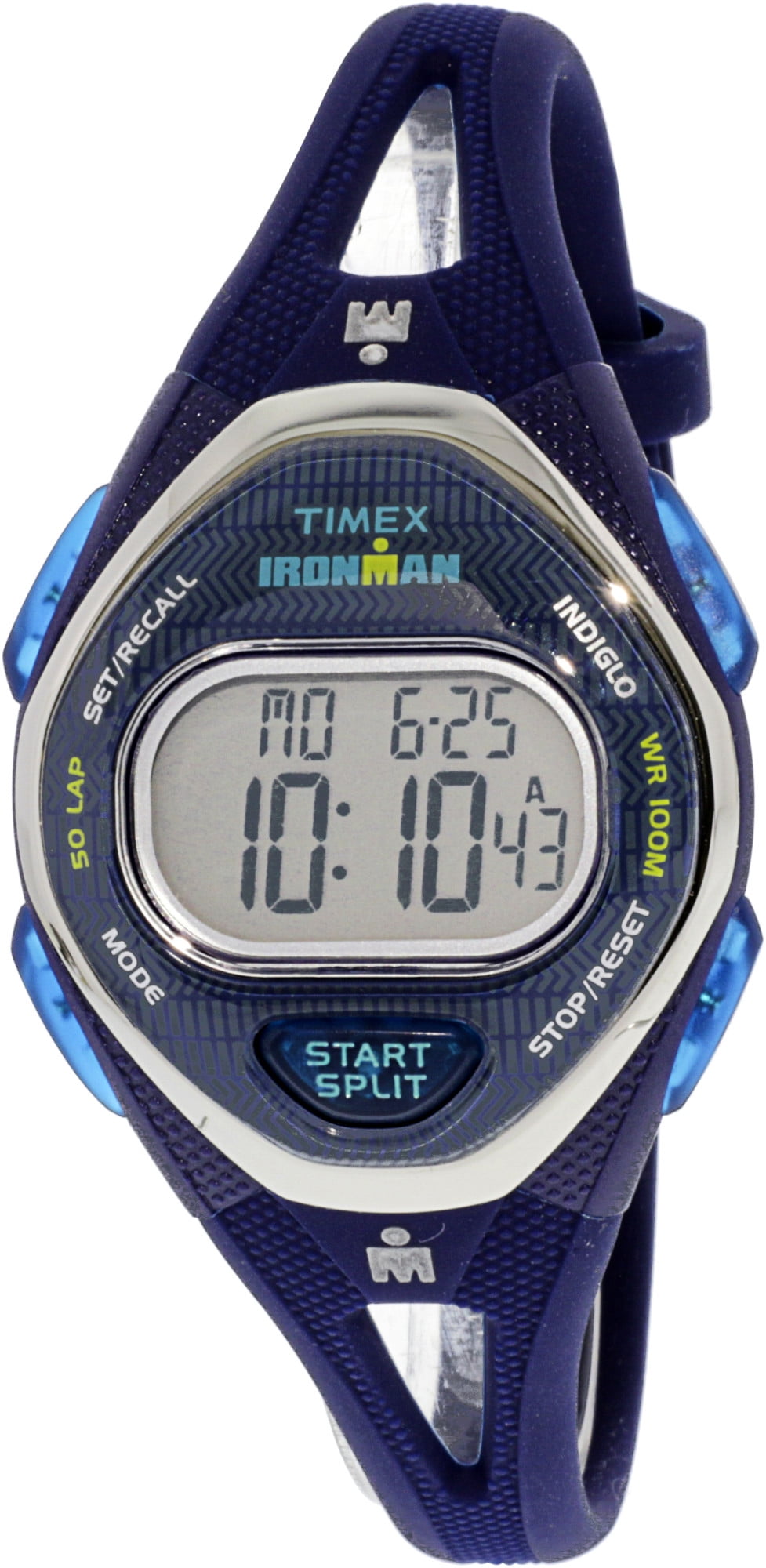 Timex Women's Ironman Sleek TW5M13600 Blue Silicone Quartz Sport