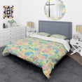 thumbnail image 3 of Designart 'Geometrical Pastel Abstract II' Mid-Century Modern Duvet Cover Set, 3 of 4