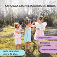 thumbnail image 5 of 2 Pzs Alas De Mariposa Para Niña Vestido Corto De Ballet Led Multicolor, 5 of 5