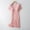 Pink, variant on Blue Women Maternity Nursing Sleep Dress 3 in 1 Delivery/Labor /hospitals Gown Short Sleeve Breastfeeding Sleepwear Dress
