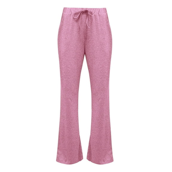 Admvng Women's Pants Casual Wide Leg Tummy Control Yoga Pants Quick-Drying Trousers with Pocket S-5XL