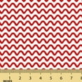 thumbnail image 2 of Shason Textile 45" x 3 yd Cotton Polyester Blend Geometric Sewing & Craft Fabric, Red and White, 2 of 5