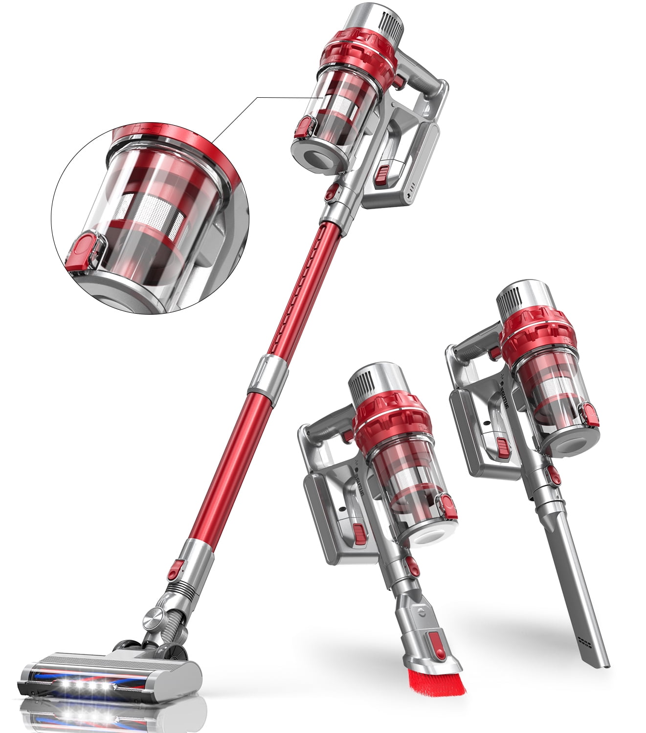 Cordless Vacuum Cleaner, Powerful Stick Vacuum with 380W 26KPa, 35min  Runtime Lightweight BUTURE