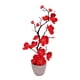 thumbnail image 2 of Flor artificial en maceta, planta artificial versátil, bonsái artificial con maceta Rojo, 2 of 9