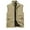 Khaki, variant on hotojiny Big and Tall Mens Vest Fashion Outdoor Work Quick-Dry Vest Zip up Travel Sleeveless Jacket with Multi Pockets