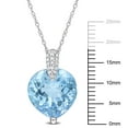 thumbnail image 2 of Everly Women's 7CT TGW Blue Topaz 14k White Gold Pendant, 2 of 7