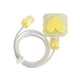 thumbnail image 1 of Cargadores Cable Funda protectora, Funda protectora Adaptador Cable Accesorio USB DIY Cable Protector Funda de cable de datos para teléfono móvil amor amarillo Hugo Protector de cable de bricolaje, 1 of 9