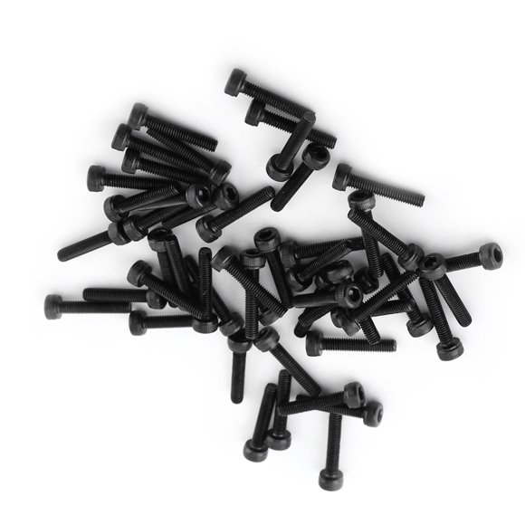 M3 Black Hex Socket Cap Head Screw Bolt Set 12.9 Grade Alloy Carbon Steel Fastener Fixing Component with 17 Sizes for Industrial, Home and Office Appliance