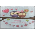 thumbnail image 4 of Dreamtimes Cute Owls on Branch Non-Slip Area Rug 72"x48", Happy Valentine's Day Soft Non Slip Washable Floor Mats for Indoor Front Porch,Living Room, Bedroom,Kitchen, 4 of 5