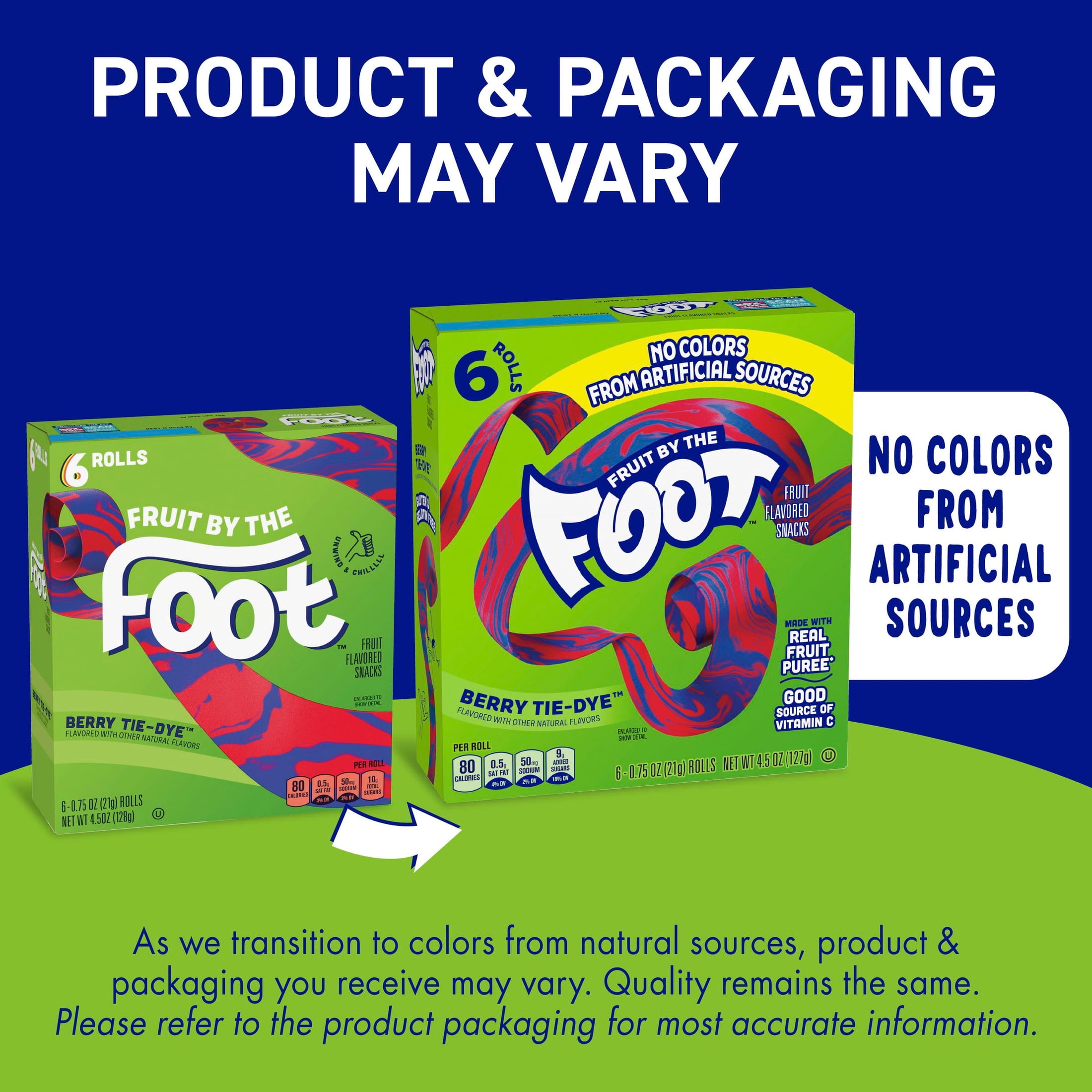 (3 pack) Fruit by the Foot Fruit Flavored Snacks, Berry Tie-Dye, 4.5 oz, 6 Count