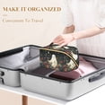 thumbnail image 3 of FORMRS Makeup Bag Travel Cosmetic Organizer for Women Fold Flat Zipper Pouch with Handle, Happy Ghost, 3 of 8