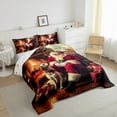 thumbnail image 3 of jejeloiu Santa Claus Queen Comforter Set,Merry Christmas Bedding Sets,Happy New Year Bedding Comforter Set For Men Women,Breathable Home Decor Reversible,3-Piece, 3 of 8