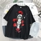 thumbnail image 1 of Anime japonés Naruto Sasuke suelto de gran tamaño Top oscuro O-cuello Casual camisetapangjing, 1 of 4