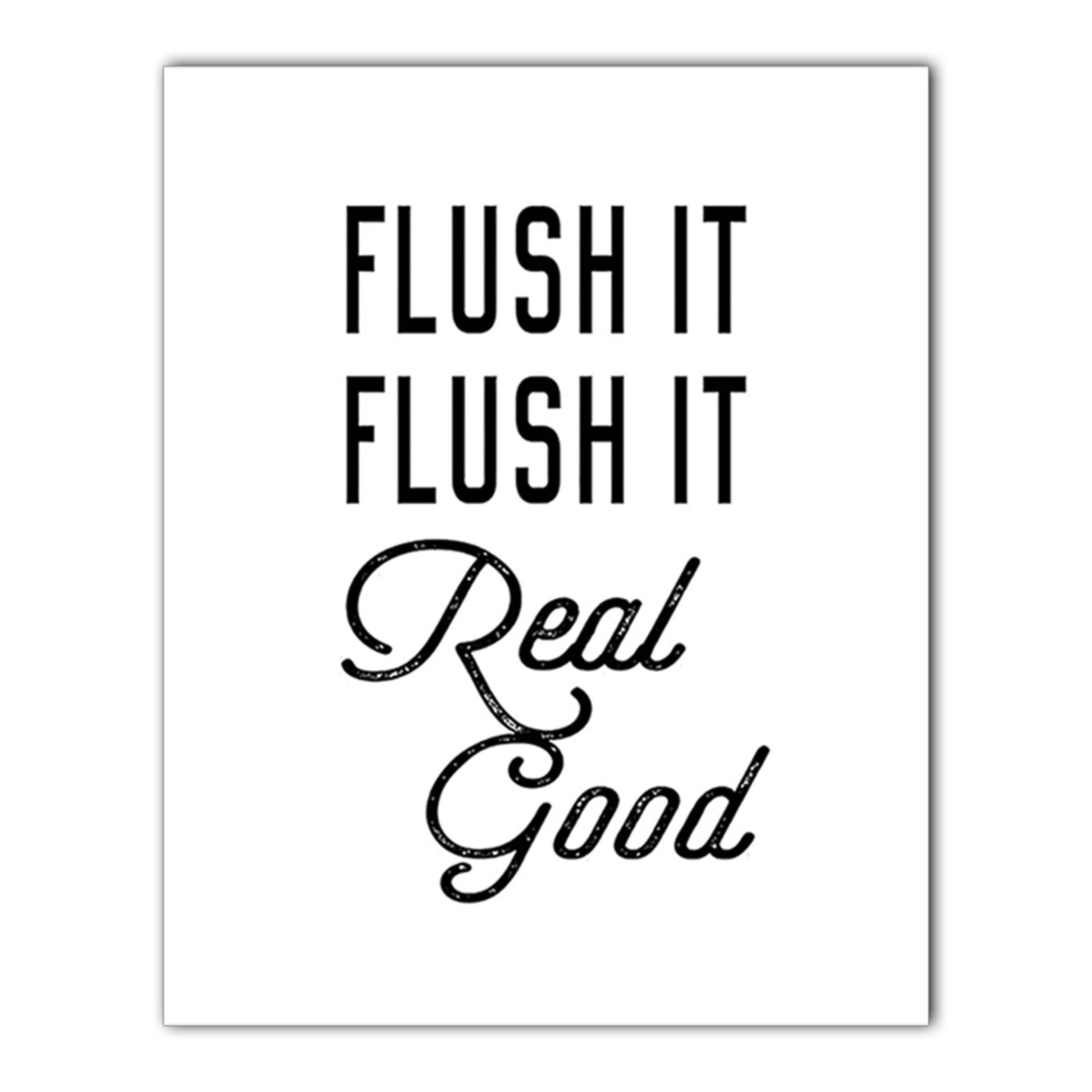 Wefuesd 4Pcs/Set Funny Signs Picture Canvas Painting Bathroom Wall Art Decor, Wall Decor, Home Decor, Room Decor