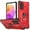 Red, variant on Nalacover Heavy Duty Case for Samsung Galaxy A13 5G, Hybrid Rugged PC + Soft TPU Military Grade Shockproof Cover with Rotated Ring Holder Kickstand Magnetic Car Mount Non-Slip Case,Red