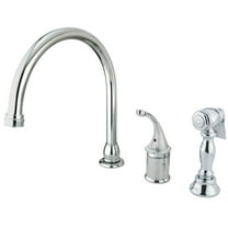 Kingston Brass KB3811GLBS Widespread Kitchen Faucet, Polished Chrome