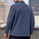 thumbnail image 3 of Ceisia Warm Fleece Mens Loose Fit Solid Color Button Down Shirt Jacket Gifts, 3 of 5
