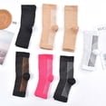 thumbnail image 3 of 3 Pairs Open Toe Adjustable Ankle Brace Compression Sleeves with Arch Support for Women & Men , Relief for Swelling, Plantar Fasciitis, and Sprains – Step into Comfort and Stability, 3 of 7