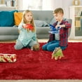 thumbnail image 5 of Area Rugs 6x9ft Luxurious and Thick Faux Fur Shag Rug Non-Slip Carpet Soft Home Decor Rug Nursery Rug CarpetsRed, 5 of 8