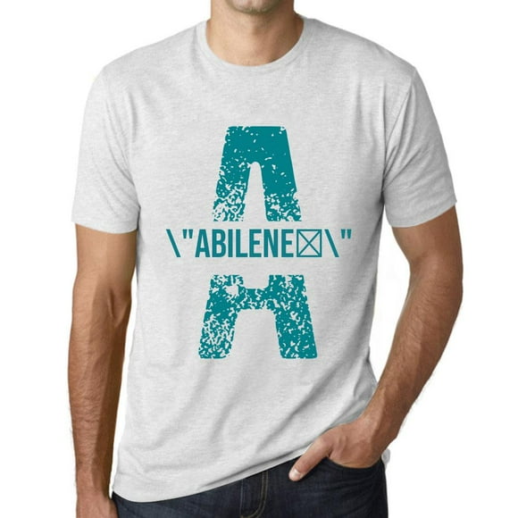 T-Shirt Graphique pour Homme Abilene Écologique Édition Limitée T-Shirt à Manches Courtes Vintage Cadeau d'Anniversaire Nouveauté