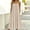 Beige, variant on Ygbgbb Women's Spaghetti Strap Pleated Maxi Dress, Flowy Sundress, Pleated Design Lightweight Dress for Beach & Vacation Black XXL
