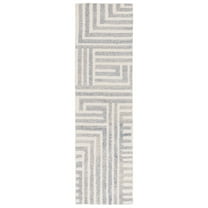 SAFAVIEH Renewal Dzvonko Geometric Runner Rug, Blue/Ivory, 2'3" x 8'