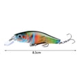 thumbnail image 6 of Pink Season 8.5cm/8.7g Bionic Bait Vibrant Color Realistic Looking 3D Eyes Design with Treble Hook Smooth Increase Fishing Rate Colorful Artificial Vivid Bait Angling Lure Gadget Fishing Supplies, 6 of 8