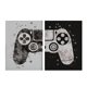 thumbnail image 1 of Moyic Paquete de 2 carteles para colgar en la pared con pintura de gamepad sin marco, imagen de decoración impermeable desmontable para sala de estar, Decoración del hogar Moyic HA010839-00, 1 of 6