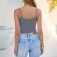 thumbnail image 4 of Garbnen Womens&nbsp;camisole&nbsp;tank Tops Square Neck Sleeveless Tank Tops for Women Spaghetti Straps Summer Travel Women's Basic Tops, 4 of 5