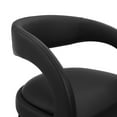 thumbnail image 6 of Bar Stool Chair Barstool, Black, Vegan Leather, Pub Cafe Bistro Dining Kitchen Hospitality Restaurant, Modern Contemporary HB35948, 6 of 10