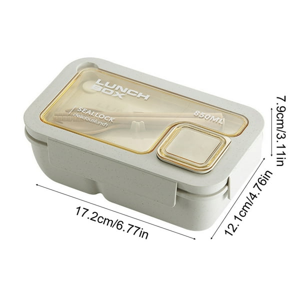 Lunch Box Bento Box Insulated And Sealed Portable Square Compartmented Lunch Containers Dipping Sauce Box For Teens And Office Workers That Can Be Microwaved 850ml Food Containers