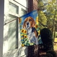 thumbnail image 5 of Beagle in Sunflowers House Flag 28 in x 40 in, 5 of 7