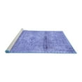 thumbnail image 2 of Ahgly Company Machine Washable Indoor Rectangle Medallion Blue Traditional Area Rugs, 2' x 4', 2 of 4