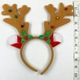 thumbnail image 3 of Christmas Costume Reindeer with Bells Juniors Costume T Shirt with Antlers Headband, 3 of 4
