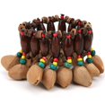 thumbnail image 2 of Handbell African Drum Bracelet HandMade Nut Shell Handbell Percussion Musical Instrument Supplies, 2 of 7