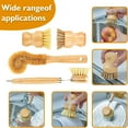 thumbnail image 6 of 4X Wooden Dish Brushes Sets, Kitchen Clean Dish Scrubber for Pots Pans Bottles, 6 of 6