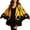 Yellow, variant on Womens Halloween Bat Wing Knit Cardigan Butterflies Wing Cloak Shawl Irregular Cardigan Sweater Yellow